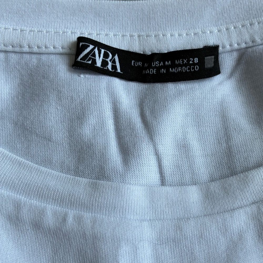 NWOT- Zara 100% Cotton T-shirt - Picture 2 of 5